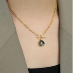 Load image into Gallery viewer, Luxury Oval Labradorite Necklace
