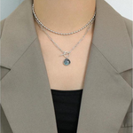 Load image into Gallery viewer, Luxury Oval Labradorite Necklace
