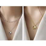 Load image into Gallery viewer, Geometric Irregular Circle Necklace
