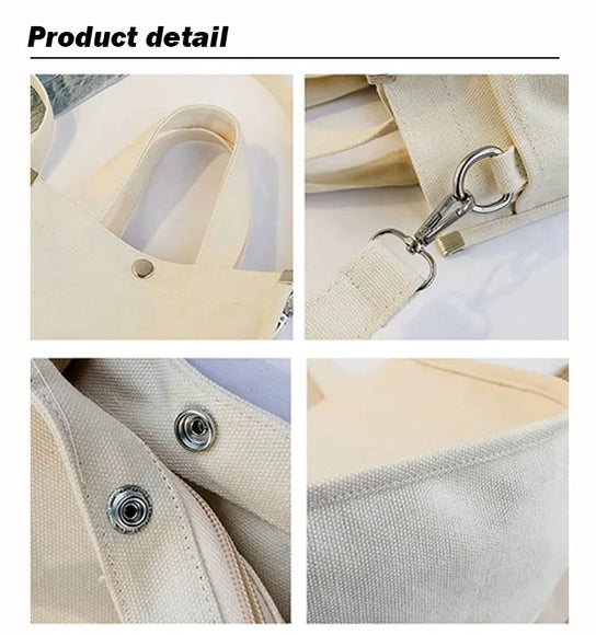 Canvas Shoulder Cotton Tote Bag