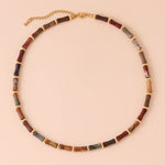 Load image into Gallery viewer, Bamboo Tube Beads Choker Necklaces
