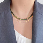 Load image into Gallery viewer, Bamboo Tube Beads Choker Necklaces
