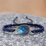 Load image into Gallery viewer, Real natural Navy stone bracelet
