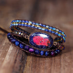 Load image into Gallery viewer, Real natural beads blue stone bracelet
