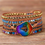 Load image into Gallery viewer, Multi colors druzy bracelet
