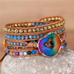 Load image into Gallery viewer, Multi colors druzy bracelet
