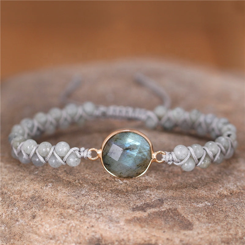 Bracelet femme Dalmatien Labradorite 2223