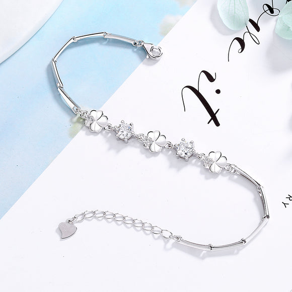 Silver 925 Flower Bracelet