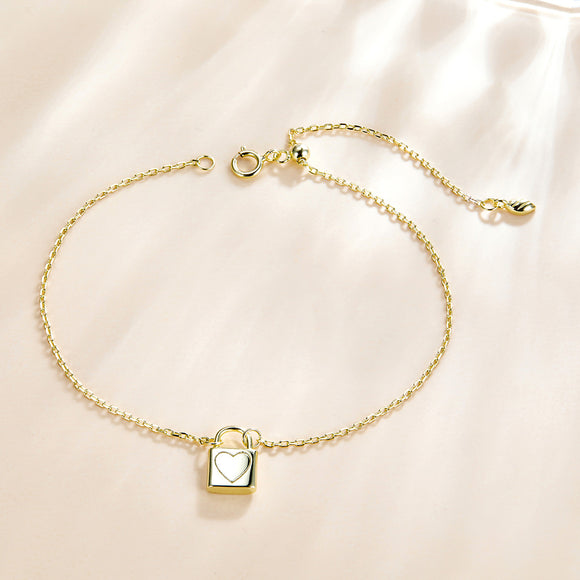 Heart lock bracelet