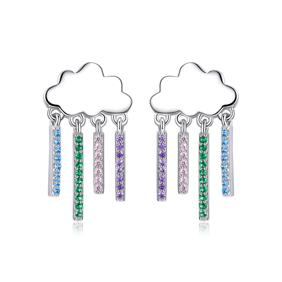 Rainbow Rain earring