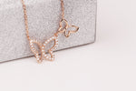 Load image into Gallery viewer, double butterfly necklace
