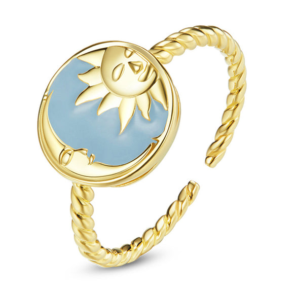 Shining sun ring